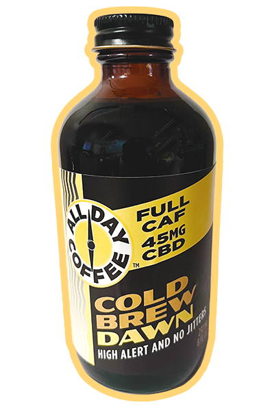 A bottle of All Day Coffee Dawn